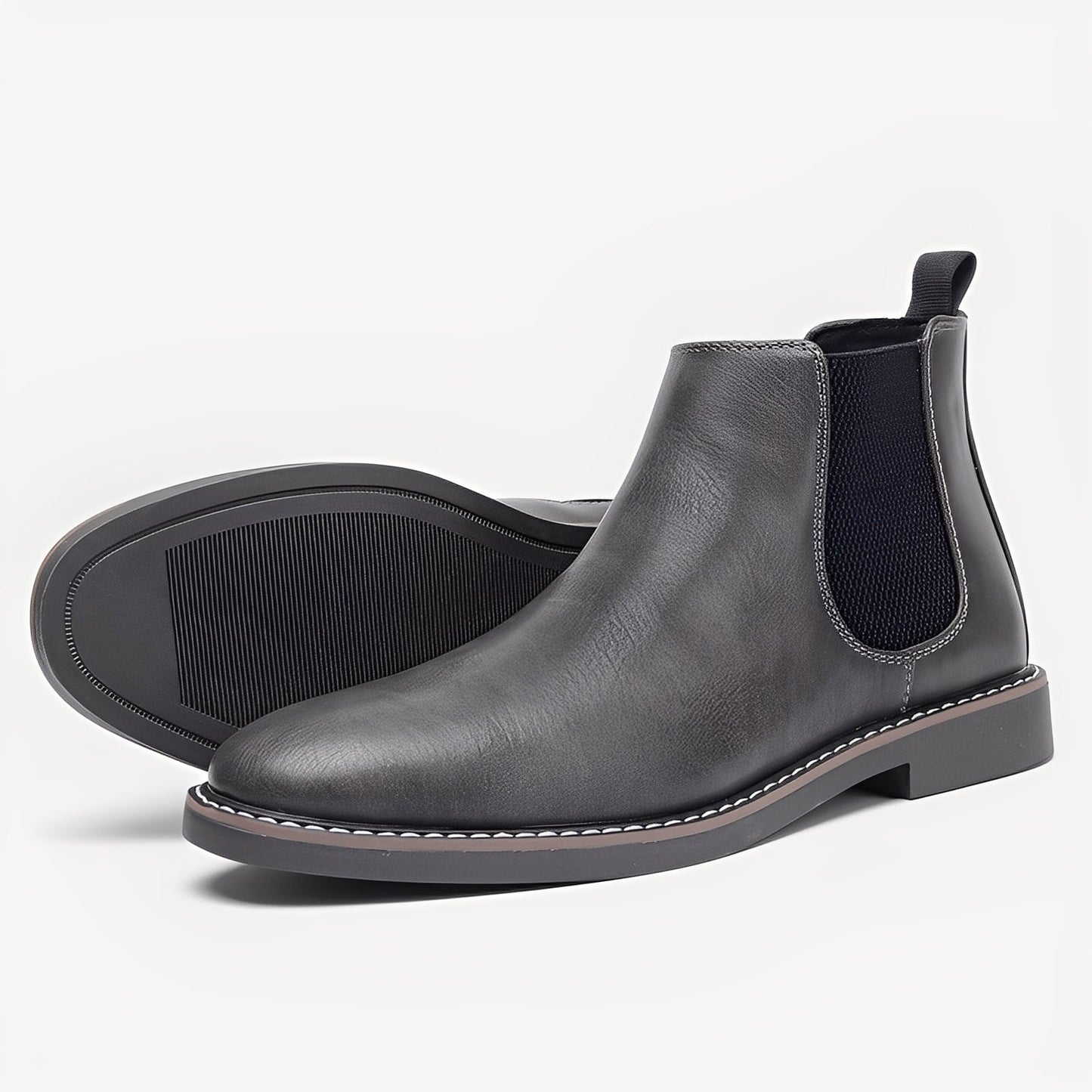 Clifton - Klassiske Chelsea-boots i skinn for menn
