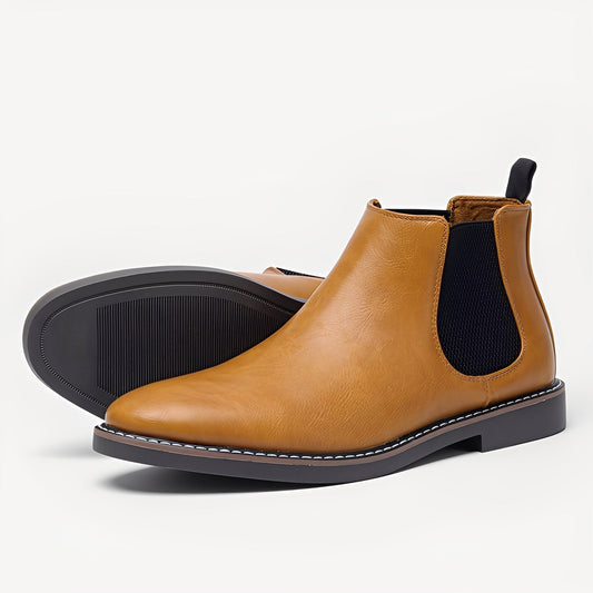Clifton - Klassiske Chelsea-boots i skinn for menn