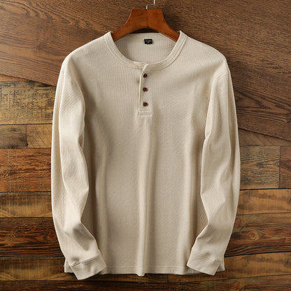 Damion - Casually designed men's long-sleeve cotton shirt