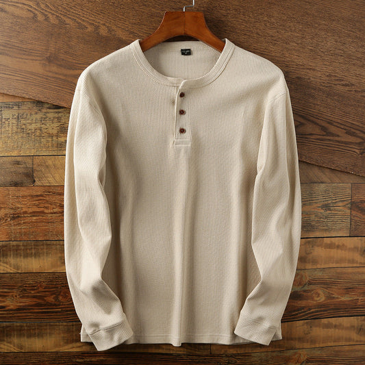 Damion - Casually designed men's long-sleeve cotton shirt