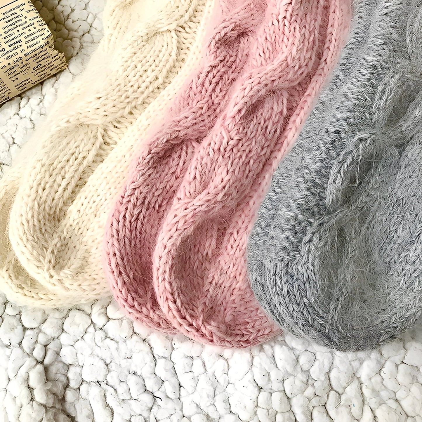 Dorothy - Varme strikkede ullstrømper for damer