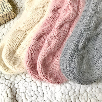 Dorothy - Varme strikkede ullstrømper for damer