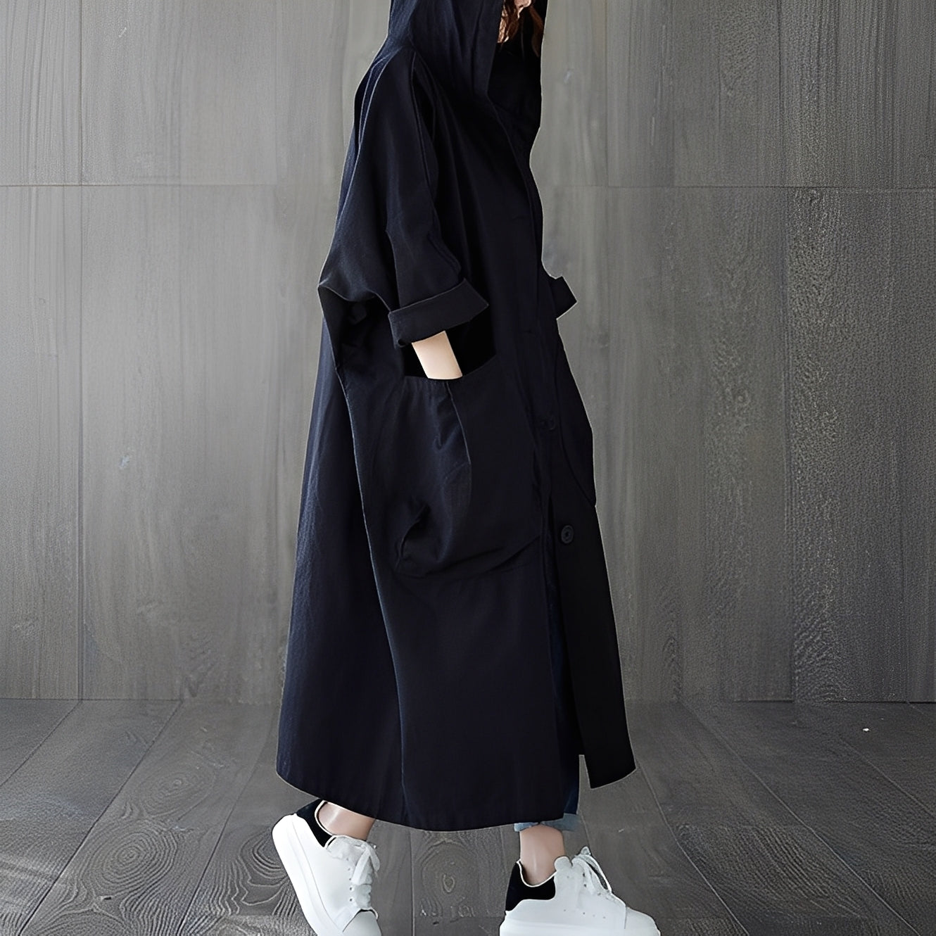 Myranda - Moderne trenchcoat med lommer for damer