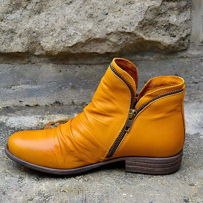 Veronica - Damestøvler i retro-stil med glidelås