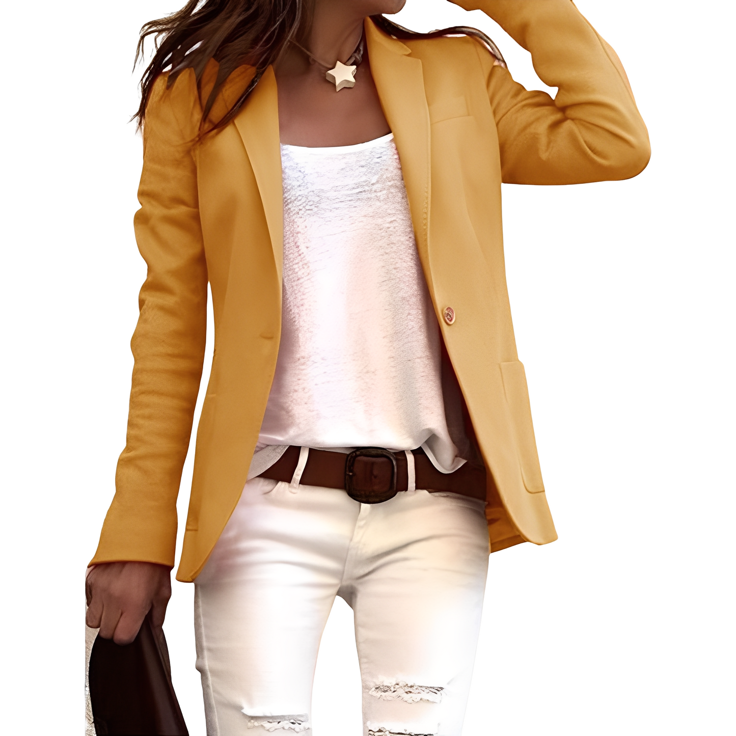 Heather - TIlfeldig blazer med revers for damer