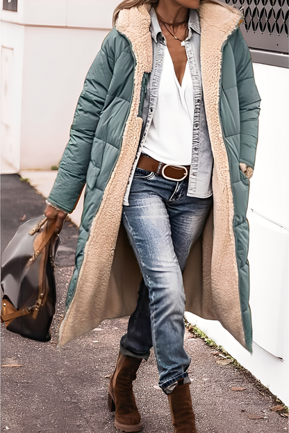 Carina - Elegant parka-frakk med hette for damer