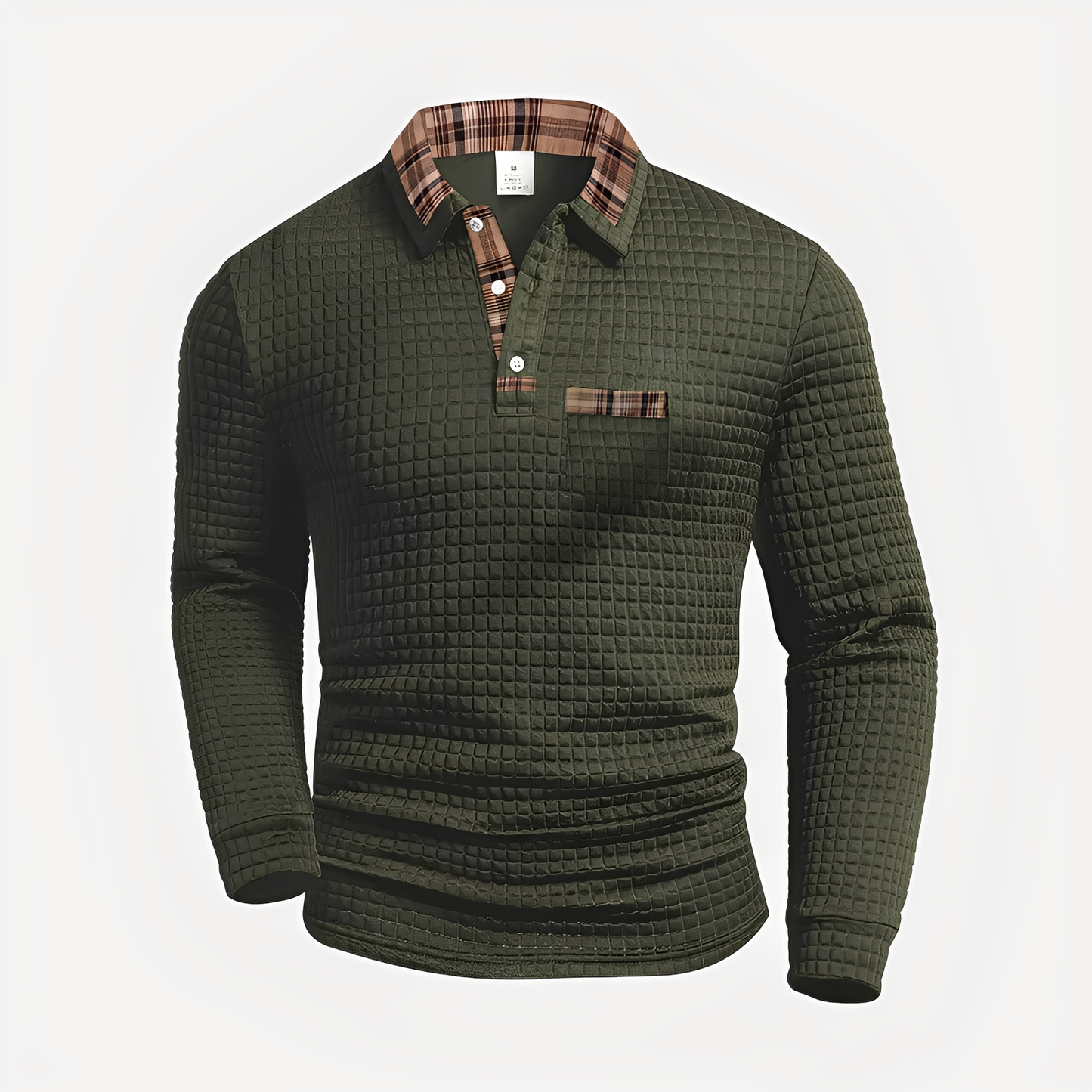 Morris - Stilig langermet poloskjorte for herrer