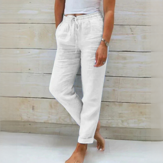 Dyan - Elegant bukse med snøring for kvinner