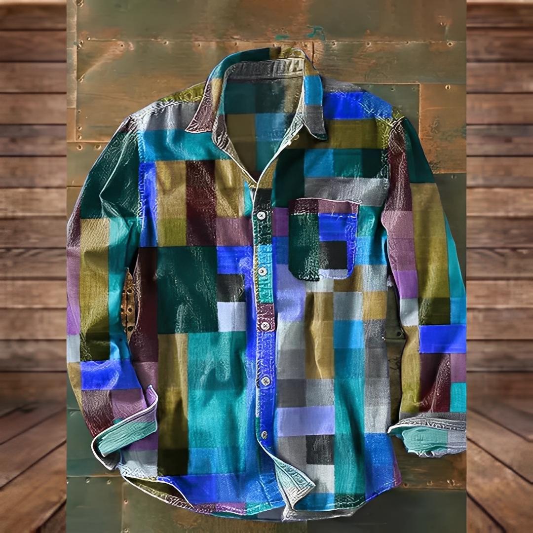 Gontran - Elegant skjorte med praktisk lomme for menn