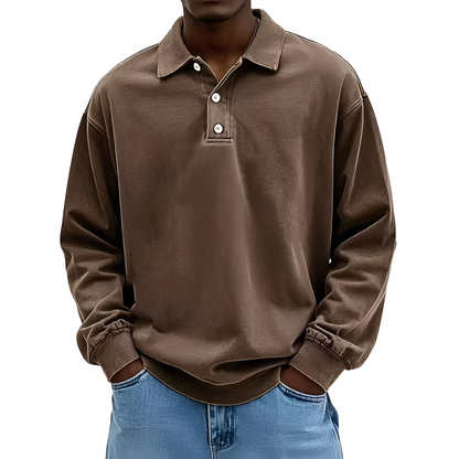 Chris - Klassisk tykk langermet skjorte for herrer