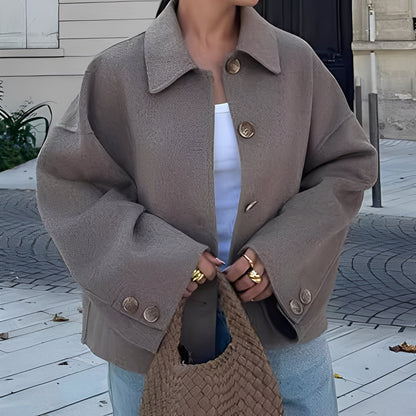 Patricia - Stilig jakke med løs revers for damer