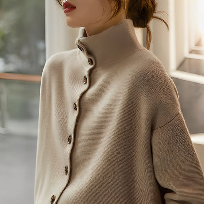 Evelynn - Elegant genser med ståkrage for kvinner