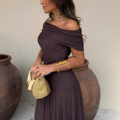 Eunice - Elegant maxikjole av mesh for damer