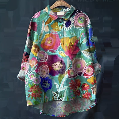 Garance - Klassisk skjorte med lange ermer for kvinner