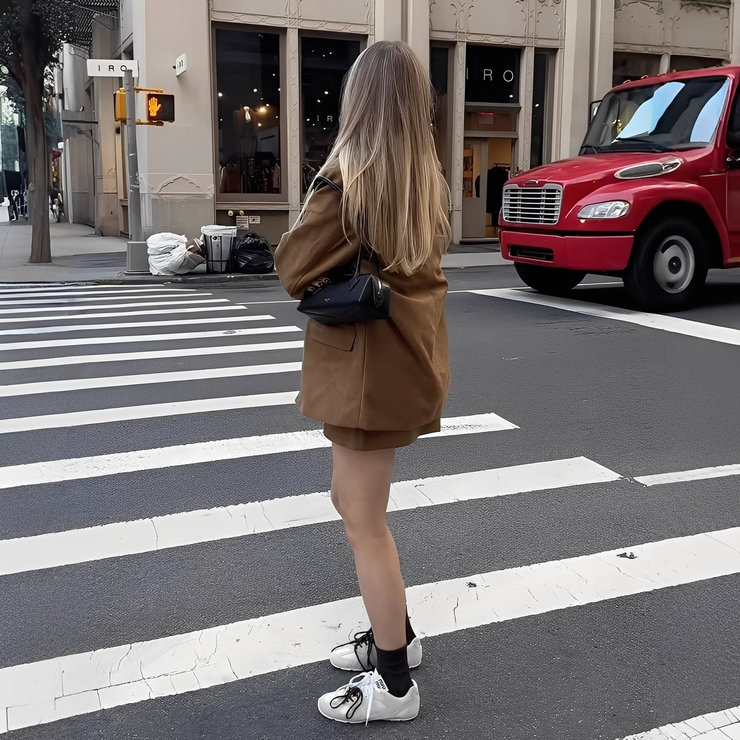 Ashlea - Elegant blazer med slag og skjørt for damer