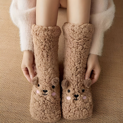 Caelie - Stilige, søte, tykke fleece-sokker for damer