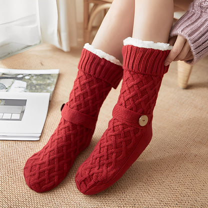 Lavina - Stilige, med fleece-forede ullsokker for damer