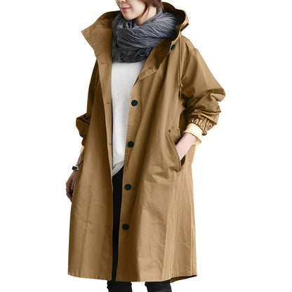 Alicia - Trenchcoat med hette for kvinner