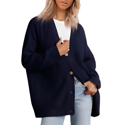 Christal - Tilfeldig Stor Cardigan for Kvinner