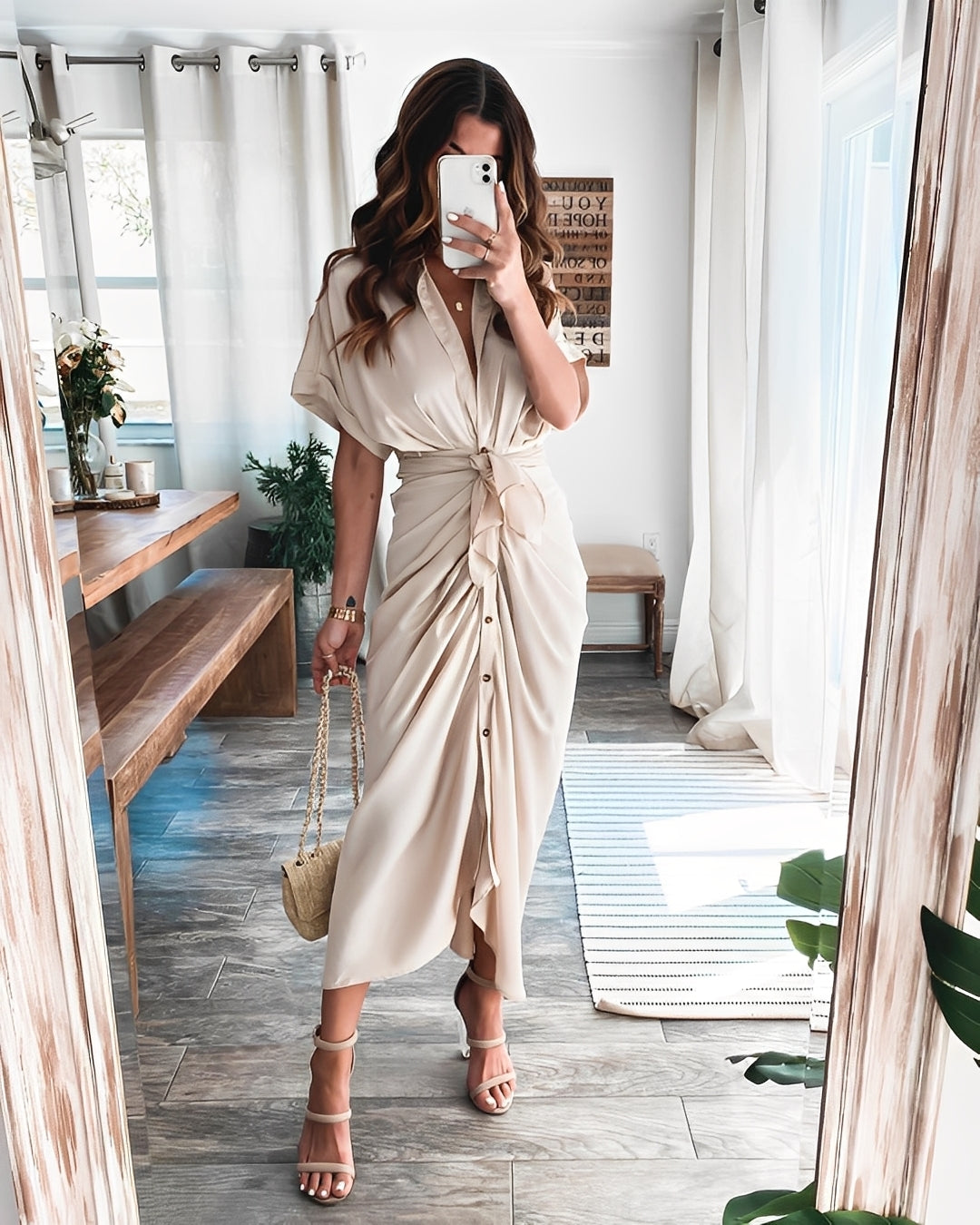 Antoinette - Lang elegant kjole for kvinner