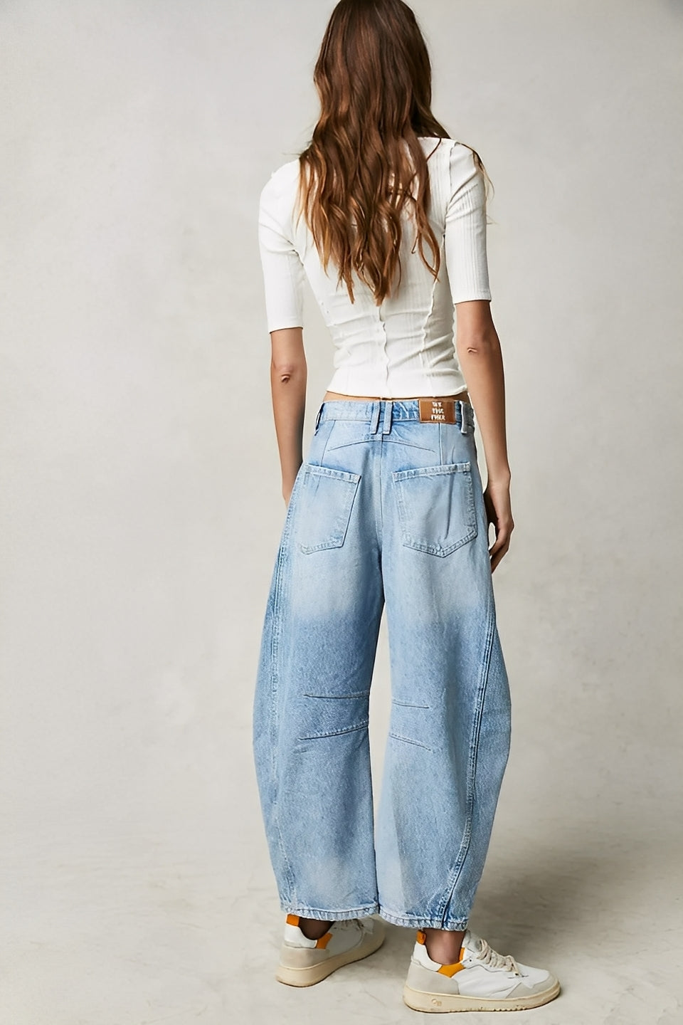 Adrienne - Klassiske vidt snittede Barrel-Jeans for damer