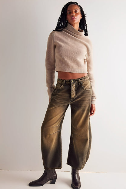 Adrienne - Klassiske vidt snittede Barrel-Jeans for damer