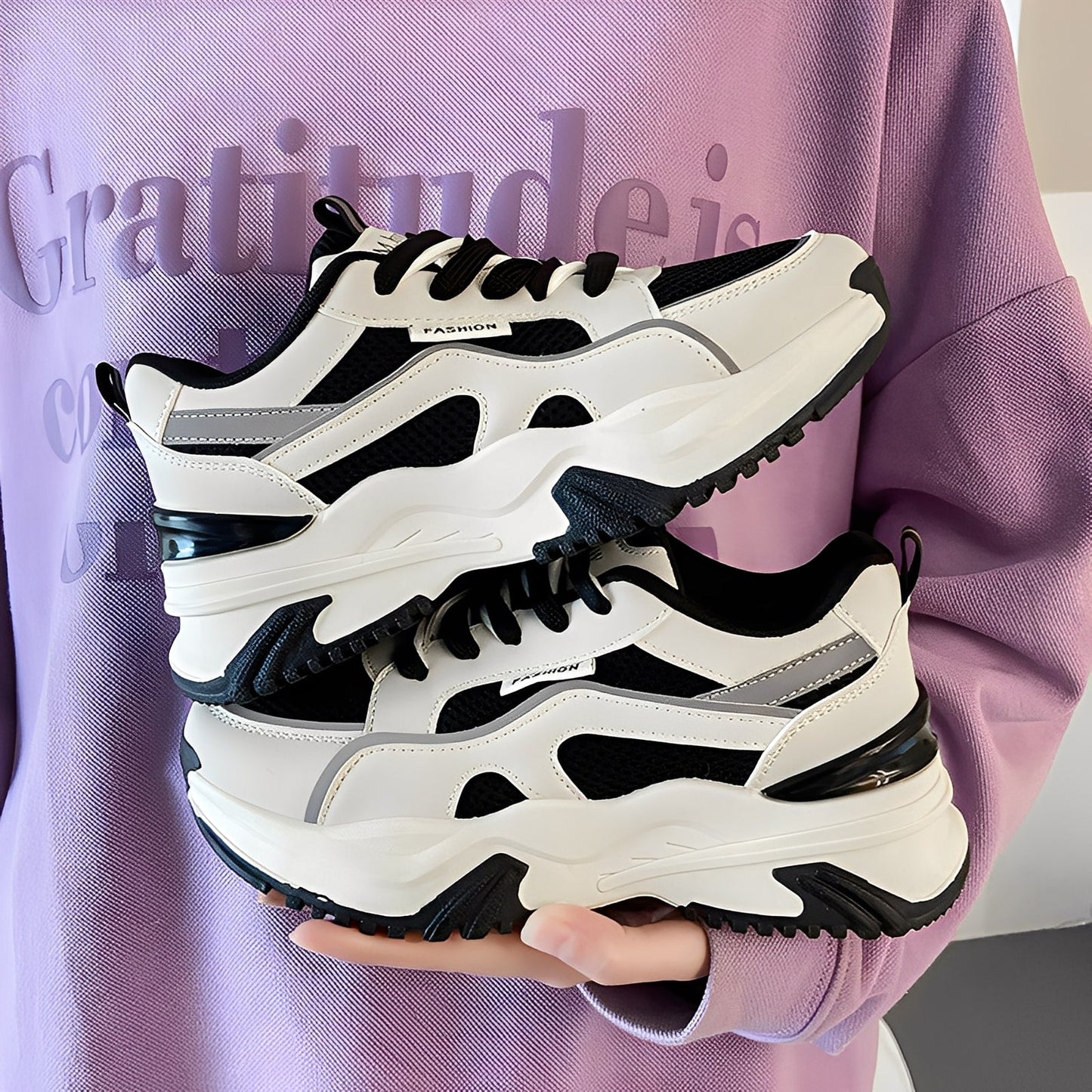 Sophie - Stilige sneakers med tykk såle for damer