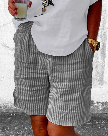 Élise – Shorts med striper