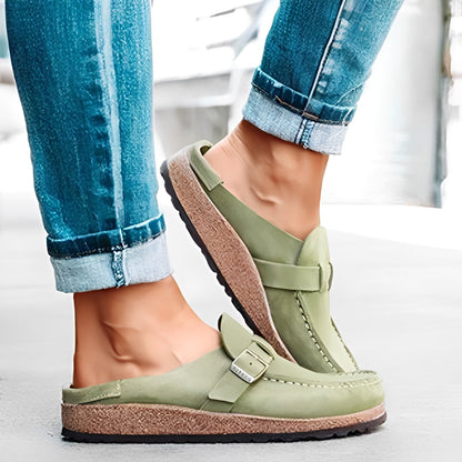 Briana - Komfortable Slip-On Sandaler med Spenne for Kvinner