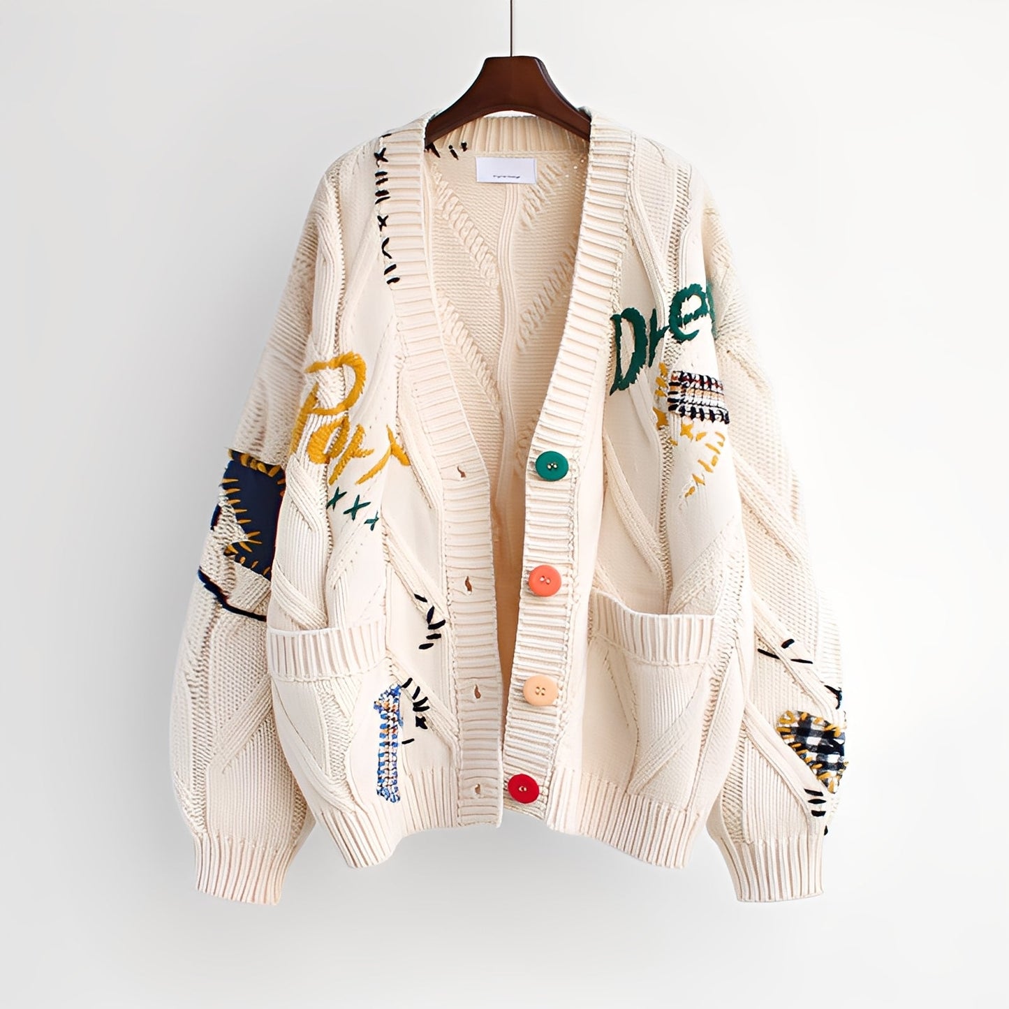 Chantelle - Stilfulle broderte cardigan for damer