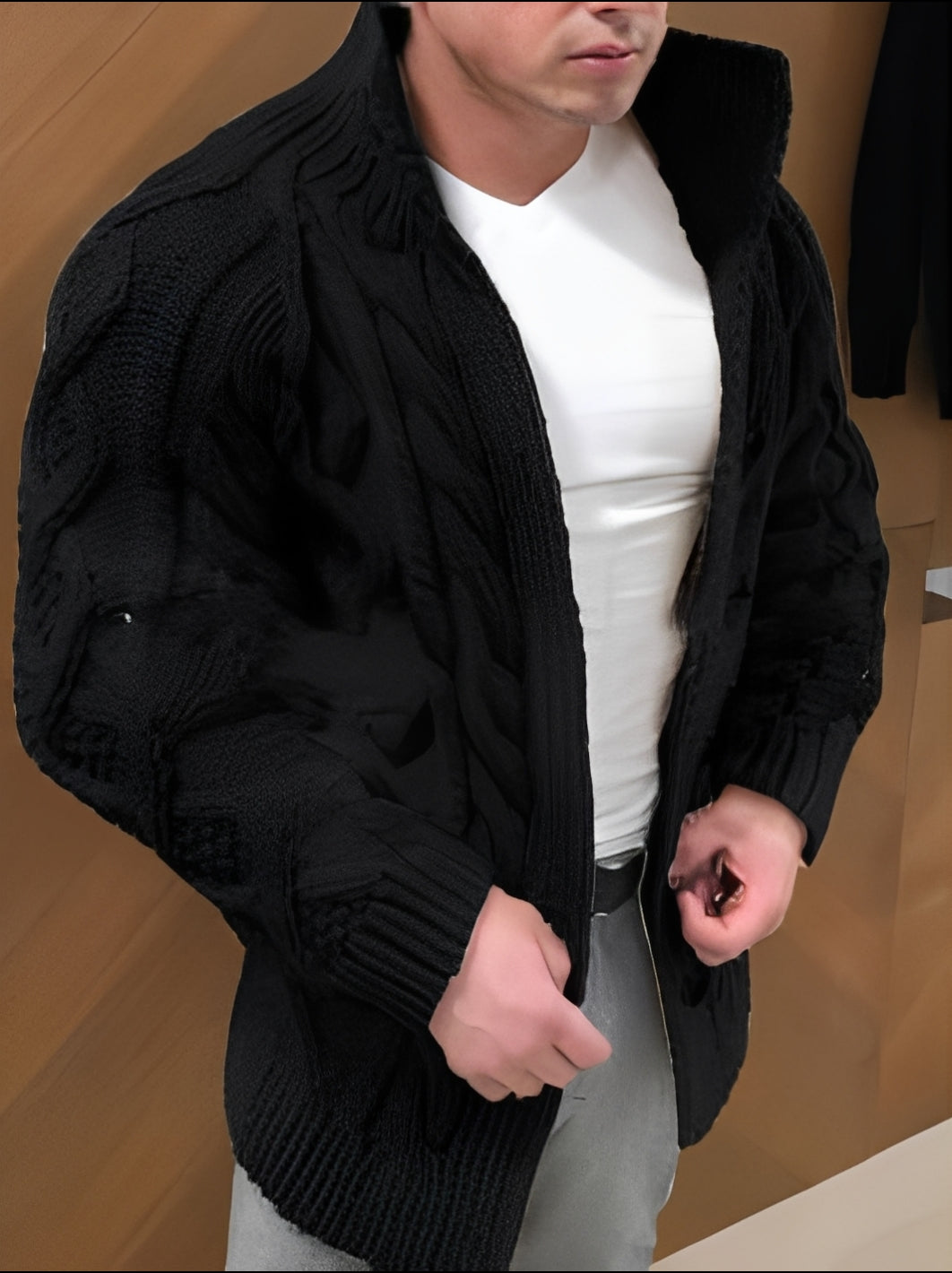 Donovan - Stilig, varm cardigan for herrer