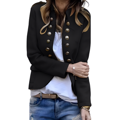 Rhoda - Stilig Blazer med Ståkrage for Damer
