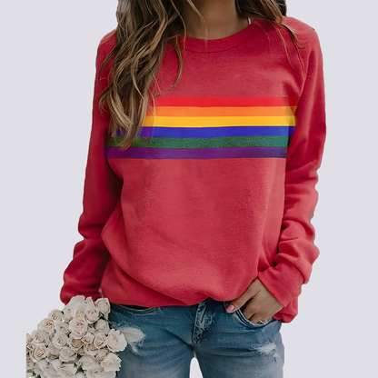 Roseann - Stilfull Genser med fargerik trykk for damer