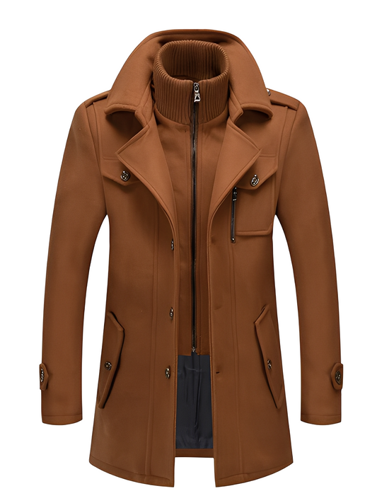 Philip - Moderne trenchcoat med lommer for herrer