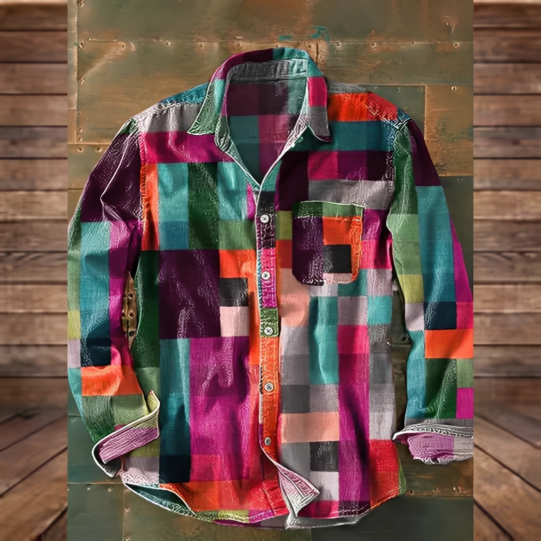 Gontran - Elegant skjorte med praktisk lomme for menn