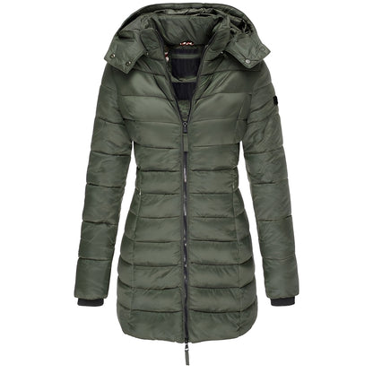 Louisa - Elegant, varm, polstret jakke for kvinner