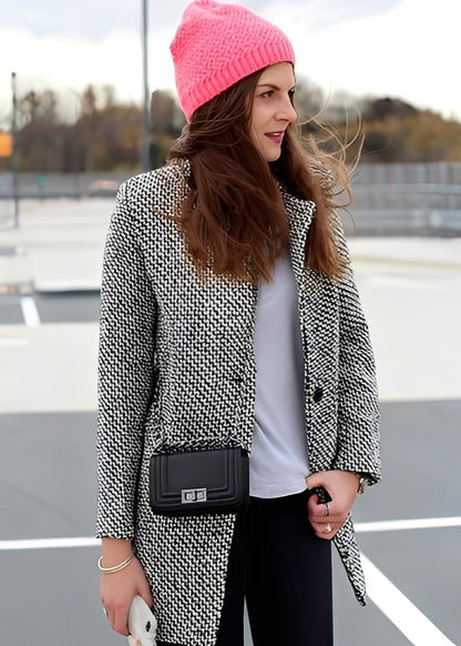 Pamelia - Moderne lang frakk for damer