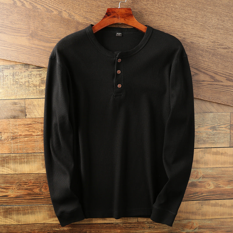 Damion - Casually designed men's long-sleeve cotton shirt