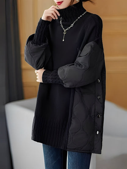 Vonda - Casual høyhalset genser for damer