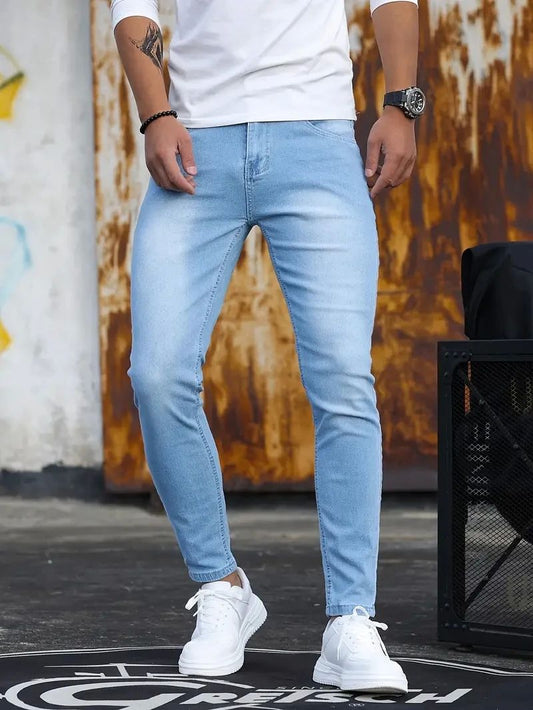 Linford - Klassiske Stretch-Skinny-Jeans for Herrer