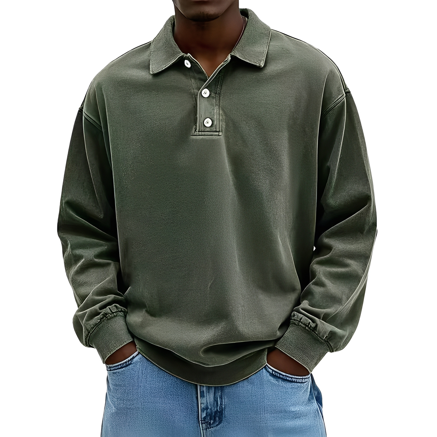 Chris - Klassisk tykk langermet skjorte for herrer