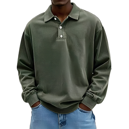 Chris - Klassisk tykk langermet skjorte for herrer