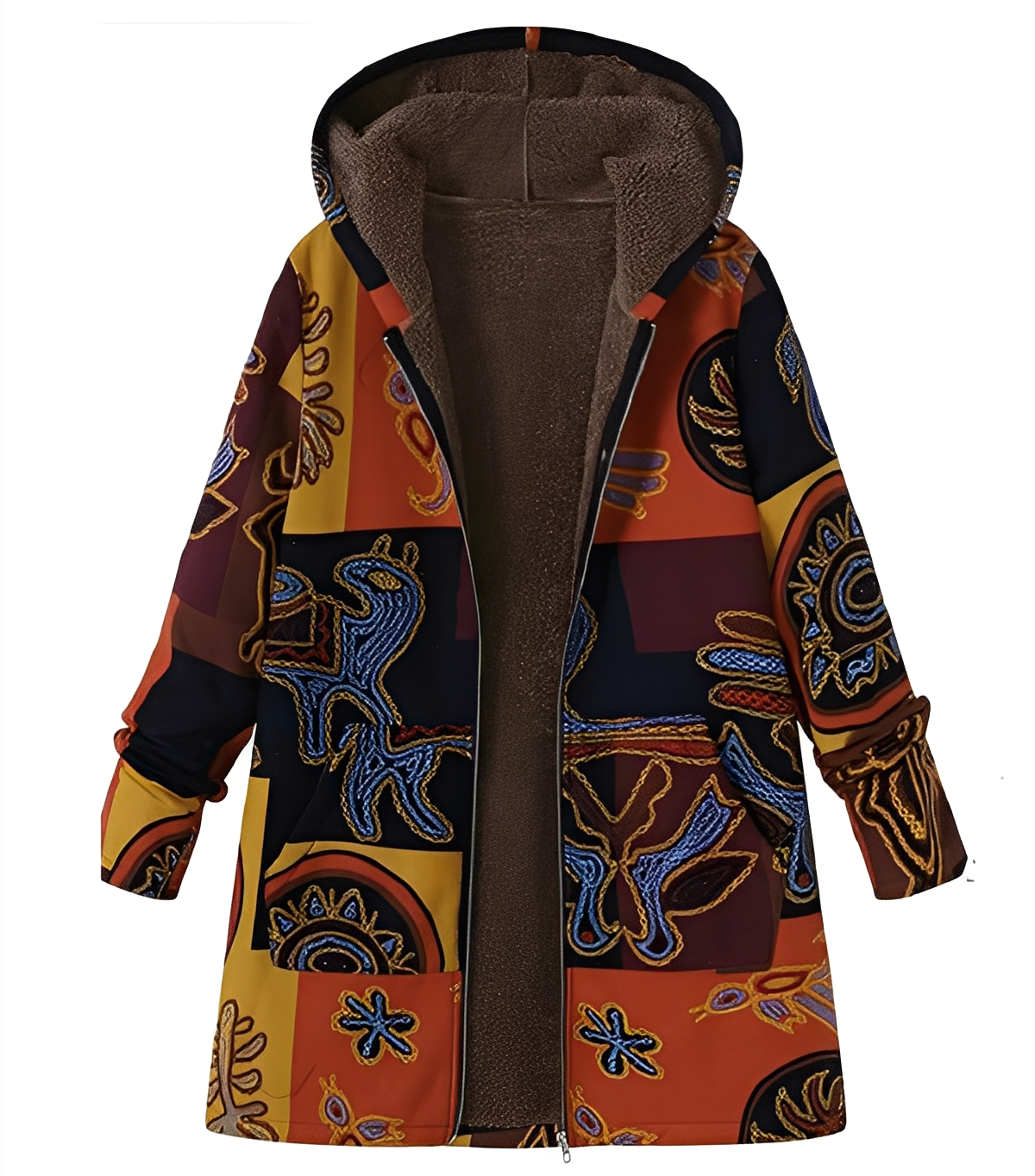 Jaslene - Klassisk, tykk, varm parka-jakke for damer