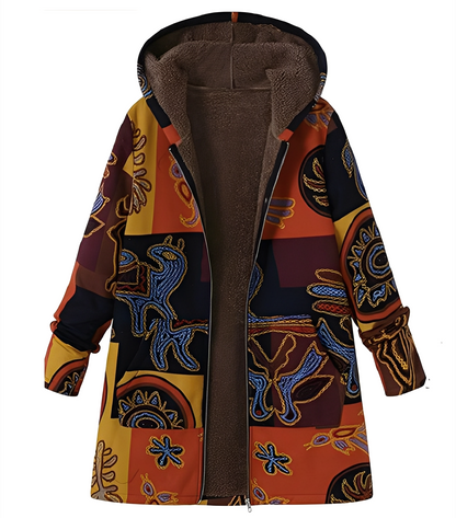 Jaslene - Klassisk, tykk, varm parka-jakke for damer