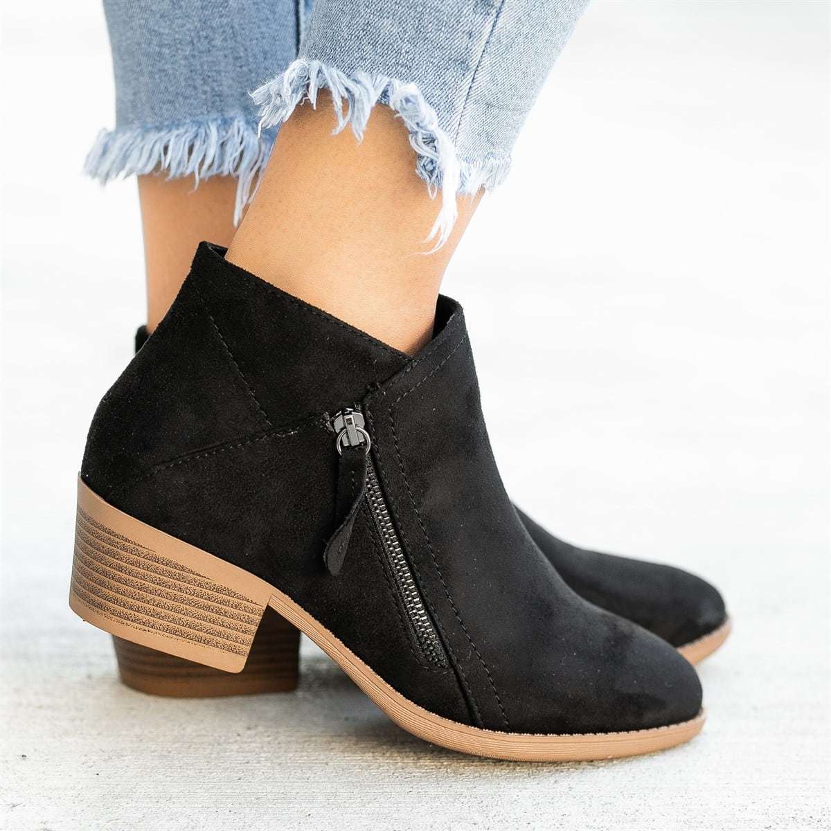 Elizabeth - Stilfulle Lederstiefler i Suede for Damer