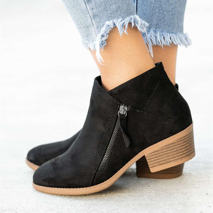 Elizabeth - Stilfulle Lederstiefler i Suede for Damer