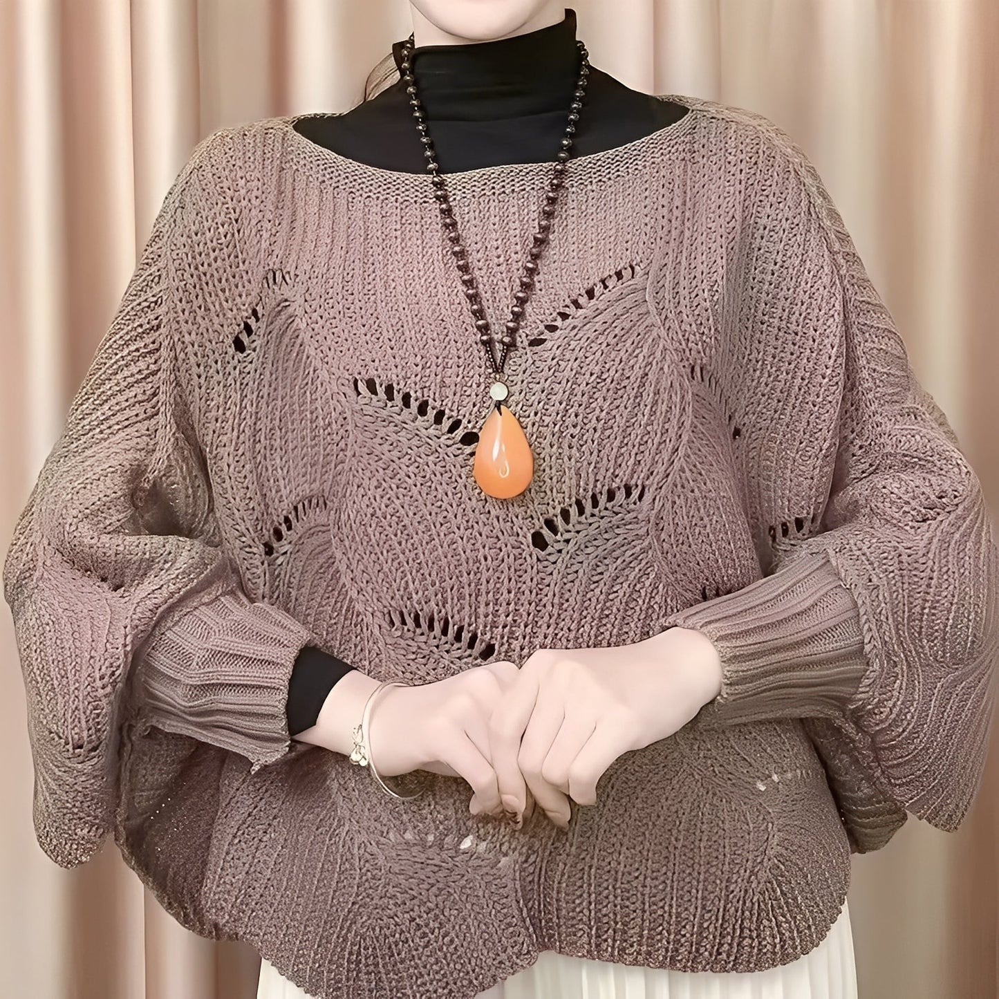 Celestine - Termosweater med vide ermer for damer