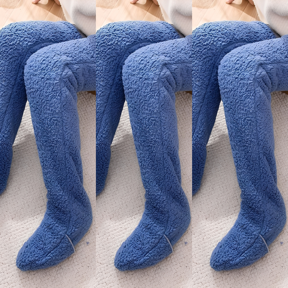 Camellia - Varme, overknee vintersokker for damer