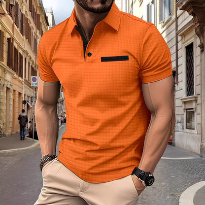 Benson - Stilig Slim-Fit-Poloskjorte for Herrer