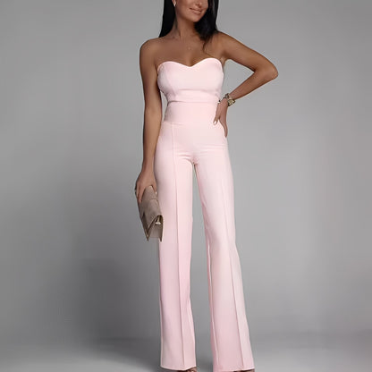 Briley - Elegant, formell, stroppeløs jumpsuit for damer